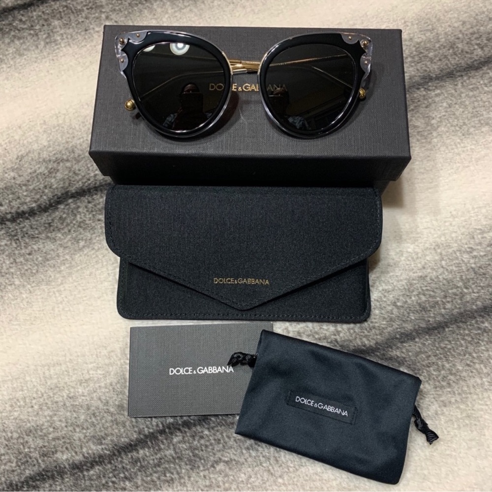 Dolce & Gabbana Cat Eye DG4340 Sunglasses - Picture 4 of 11
